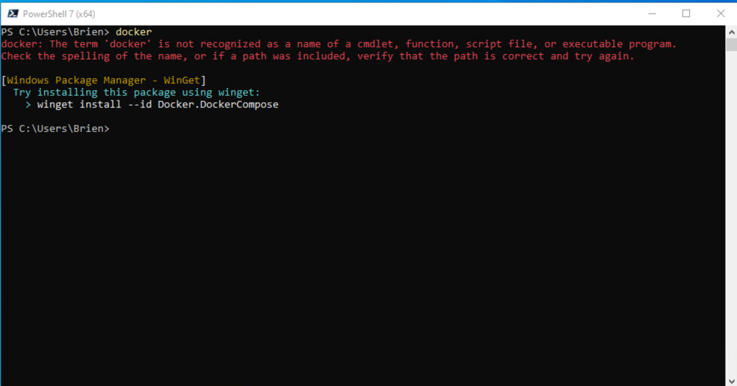 Demonstration of Command Not Found tool identifying the module required for certain PowerShell cmdlets